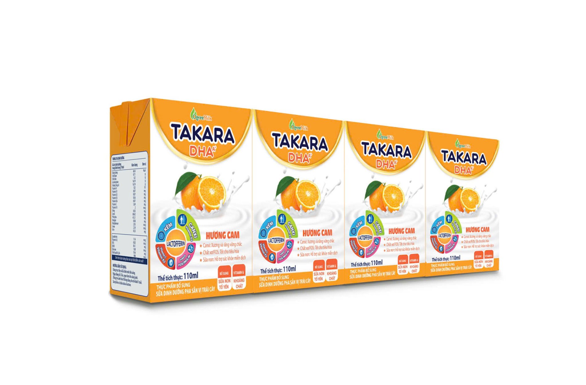 SỮA PHA SẴN TAKARA DHA IQ Grow hương Cam