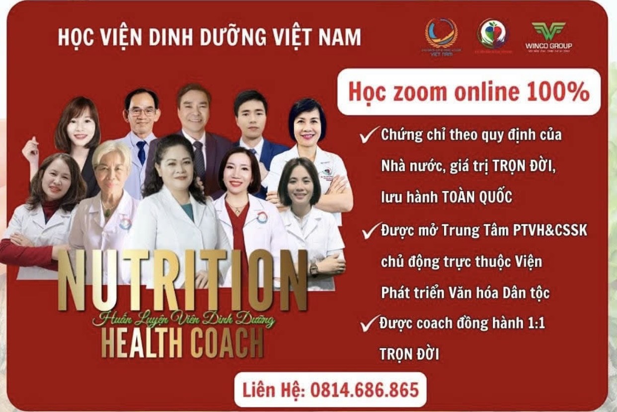 KHÓA HỌC HLV DINH DƯỠNG