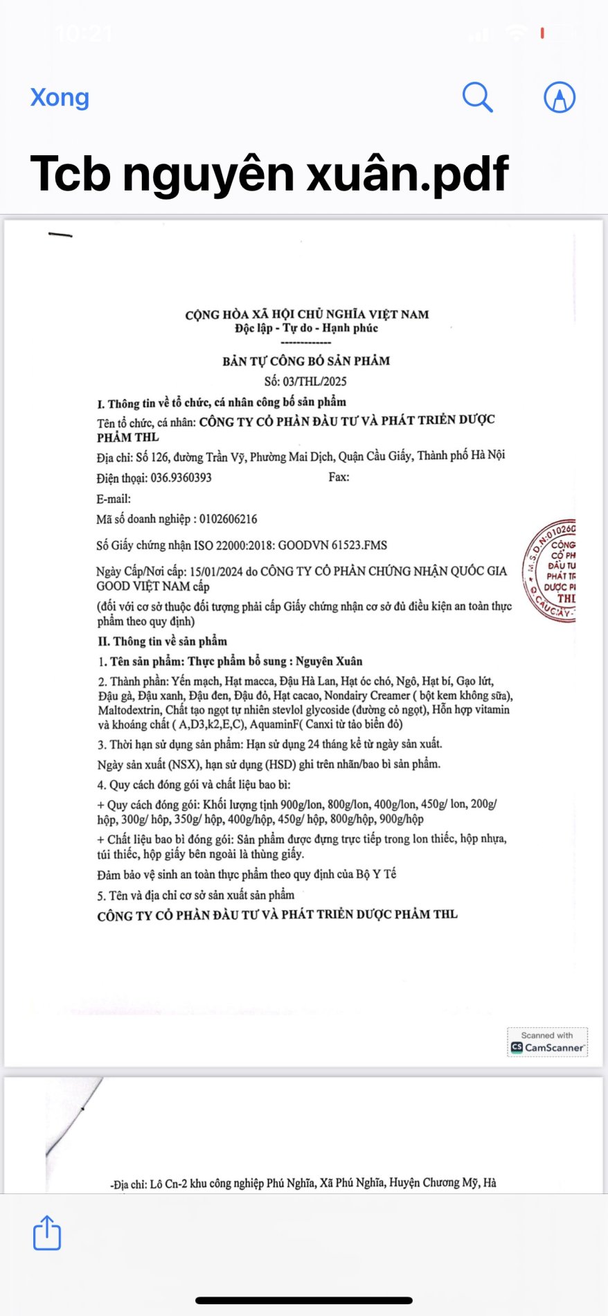 Sữa hạt dinh dưỡng NGUYÊN XUÂN (hộp 800g)