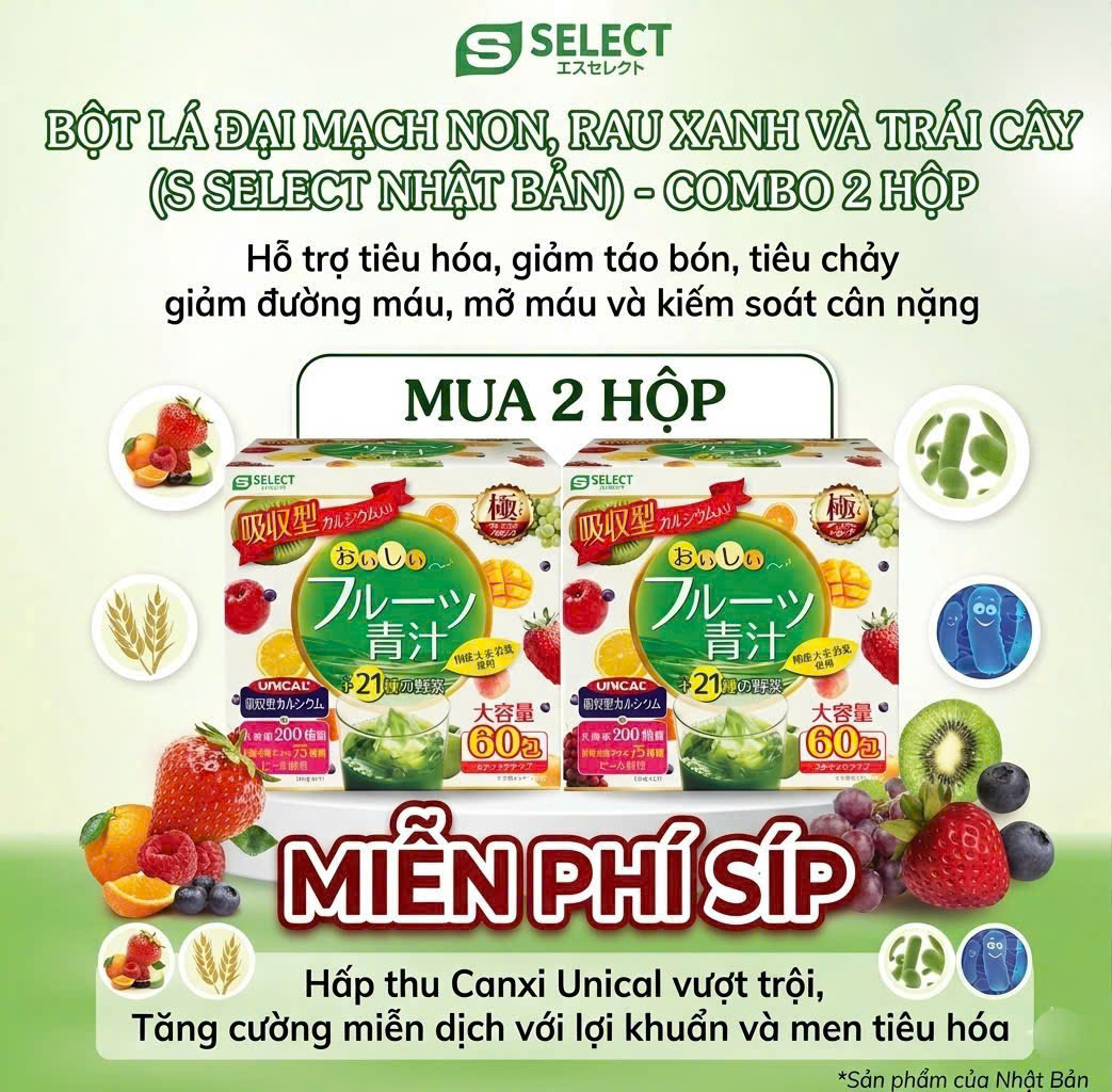 MEN RAU CỦ (Combo 2 HỘP)