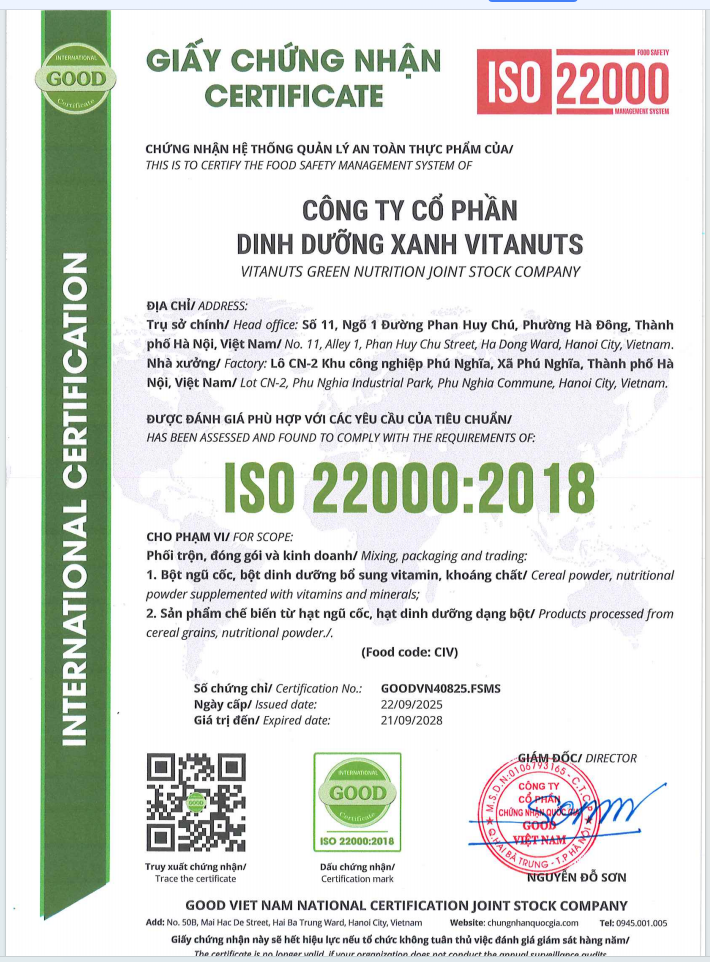 Sữa hạt gói 300gr